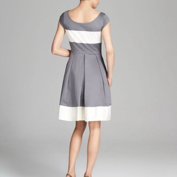 Kate Spade New York Designer's Women's Adette Colorblock Fit Flare Dress 8 - Picture 2 of 7